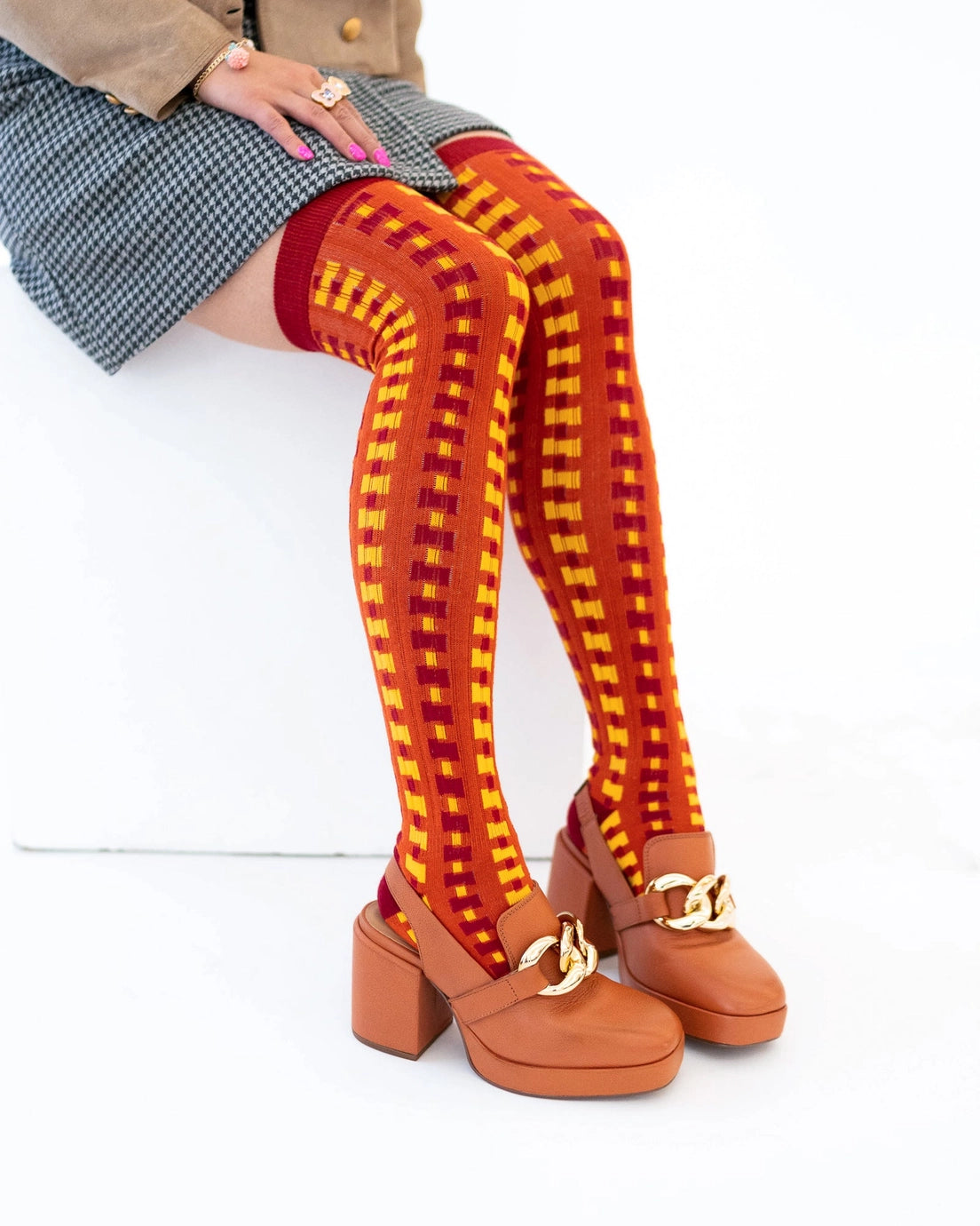 Calzino al Ginocchio Tartan