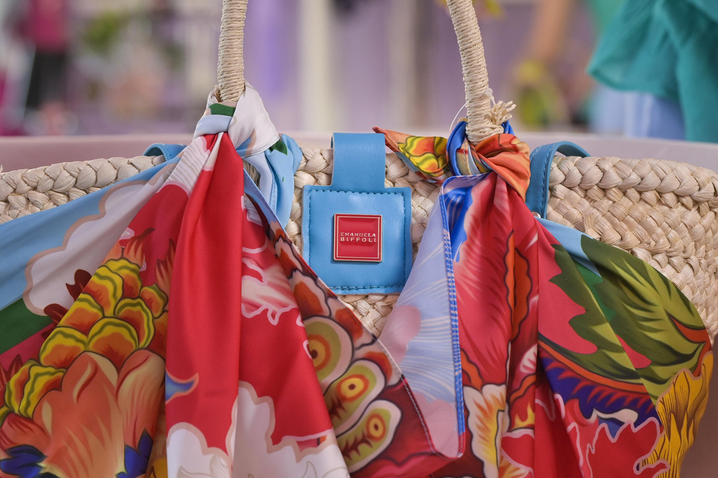 Borsa in Paglia "Fiori di Capri" (-20%)