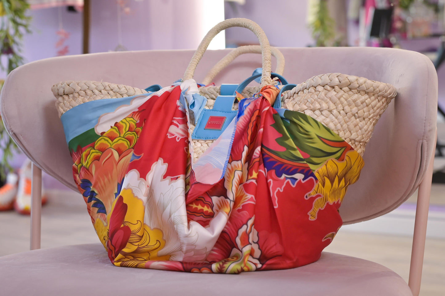 Borsa in Paglia "Fiori di Capri" (-20%)