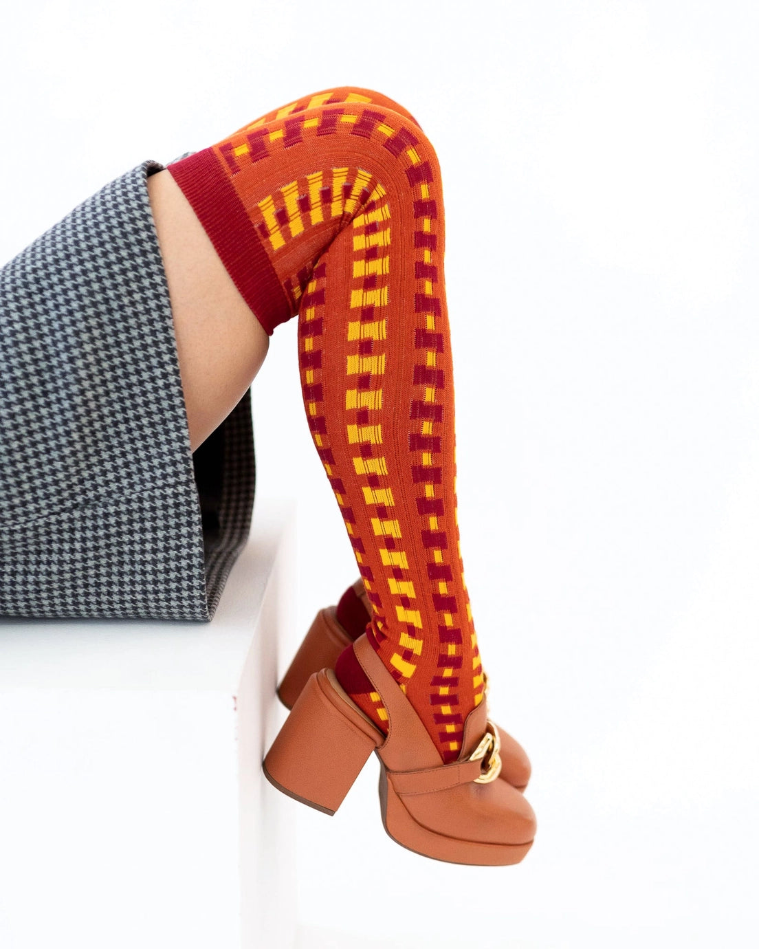 Calzino al Ginocchio Tartan