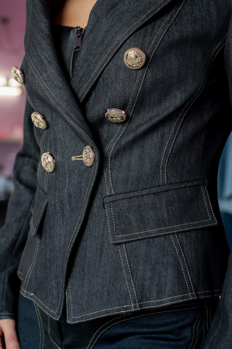 Giacca Doppiopetto in Denim by Babylon (-50%)