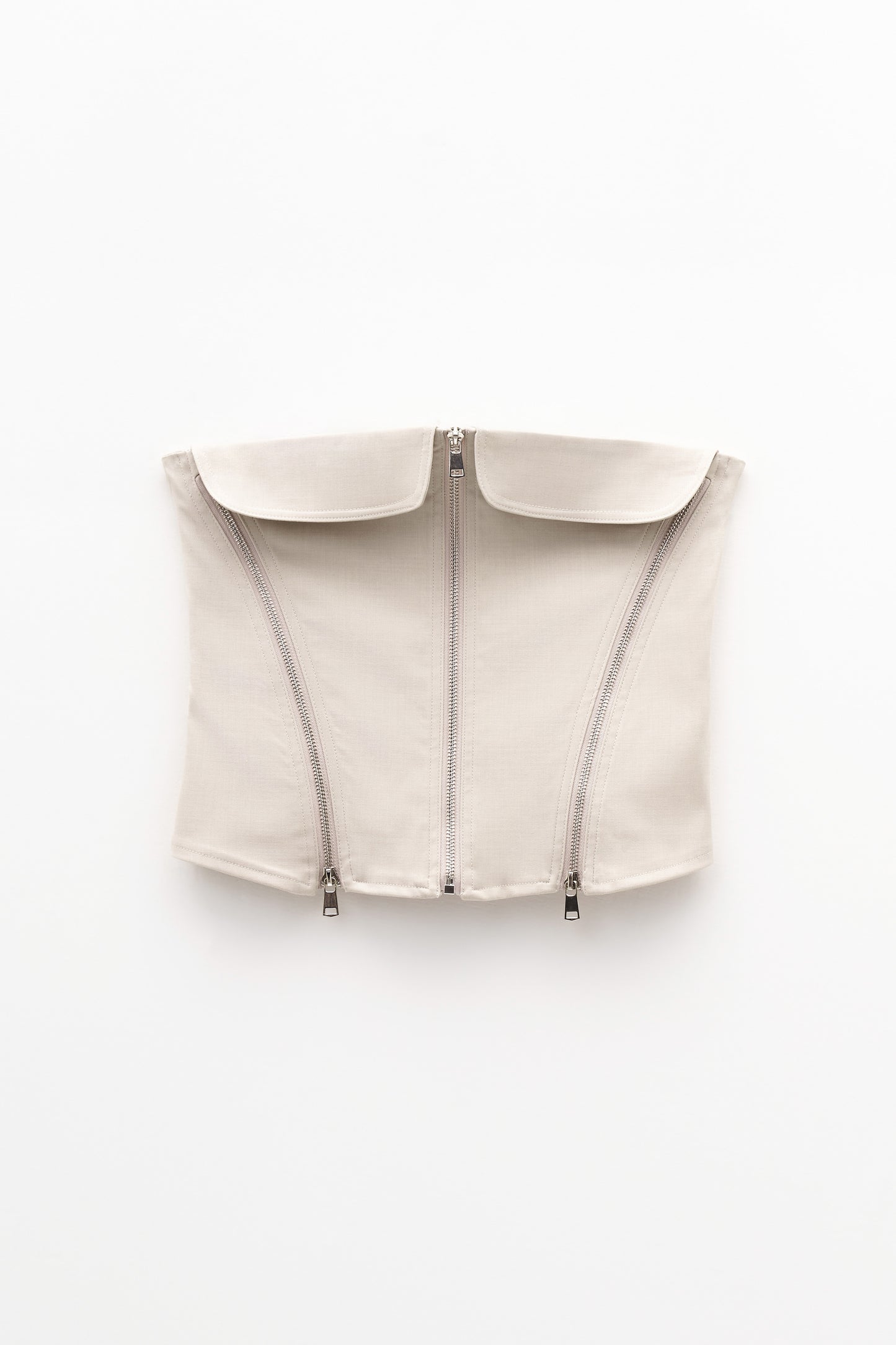 Top Crop a Fascia con Zip (-30%)