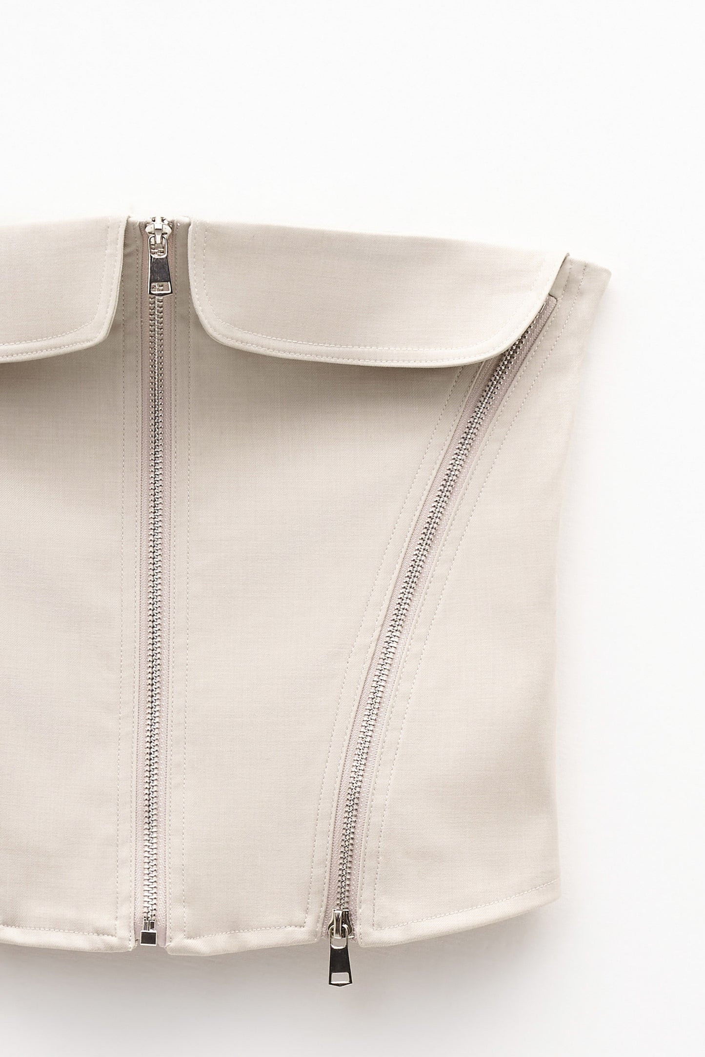 Top Crop a Fascia con Zip (-30%)