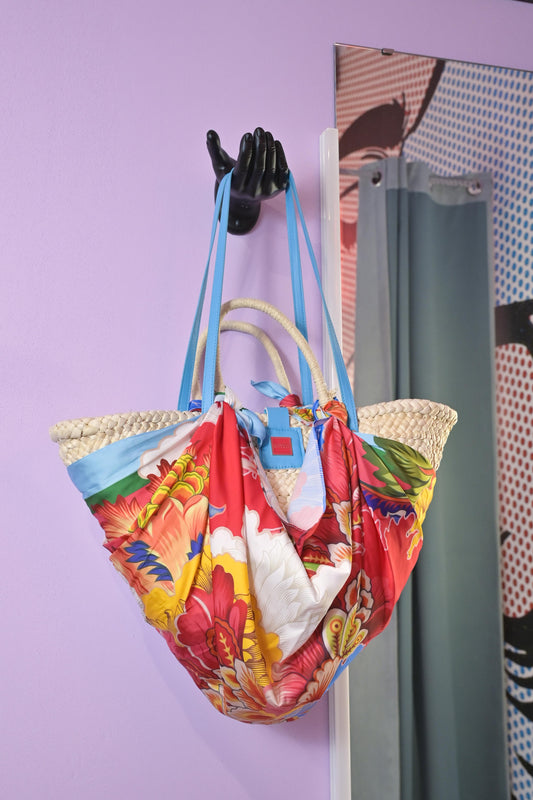 Borsa in Paglia "Fiori di Capri" (-20%)